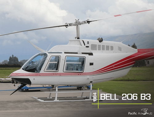 1984 Bell 206 B3 for sale. Configured for passenger transport or utility work.