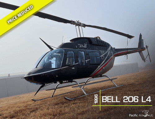 Take a look at this low time, 1996 Bell 206 L4, with excellent component times remaining.