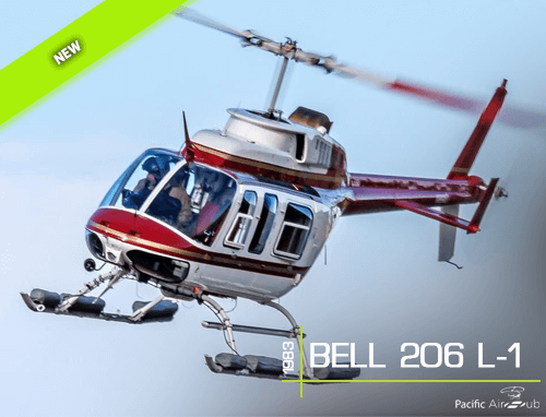 This 1983 Bell 206 L1 is the ideal utility or pax aircraft. Equipped with an Inlet Barrier Filter, High Skids and Floor Protectors. It also features Ram Mounts, a cargo mirror, and right-hand basket provisions.